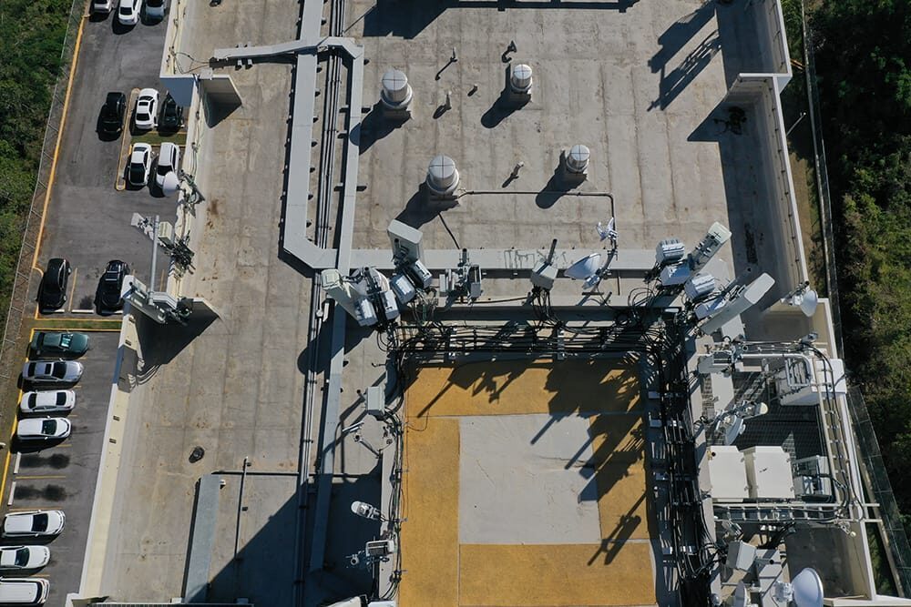 Inspection de façade par drone